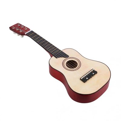 Guitare accoustique pour enfant en bois de tilleul Couleur Beige