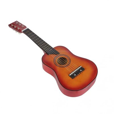 Guitare accoustique pour enfant en bois de tilleul Couleur Marron