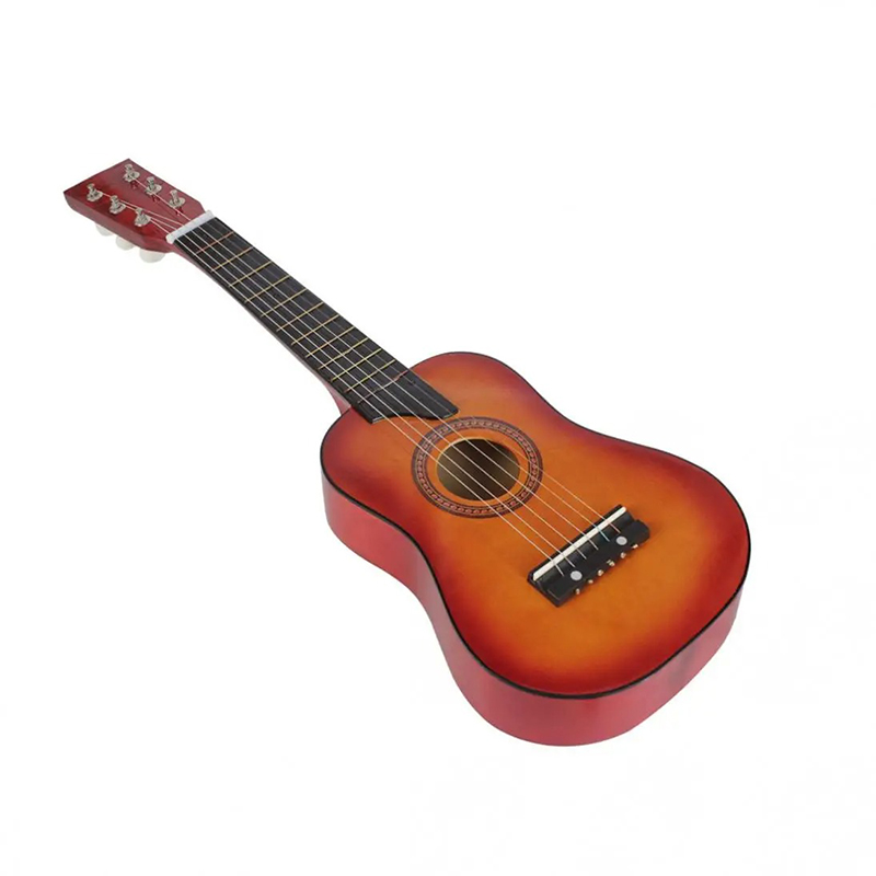 Guitare accoustique pour enfant en bois de tilleul Couleur Marron
