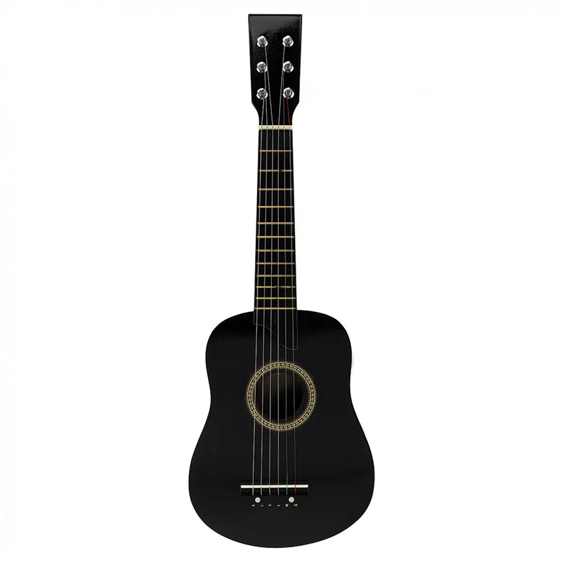Guitare classique pour enfant en bois de tilleul de couleur noir