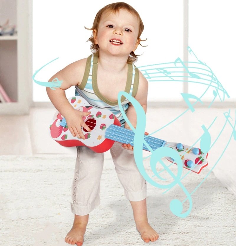 Magnifique Guitare Enfant Animaux Mignons - Renarde Fraise