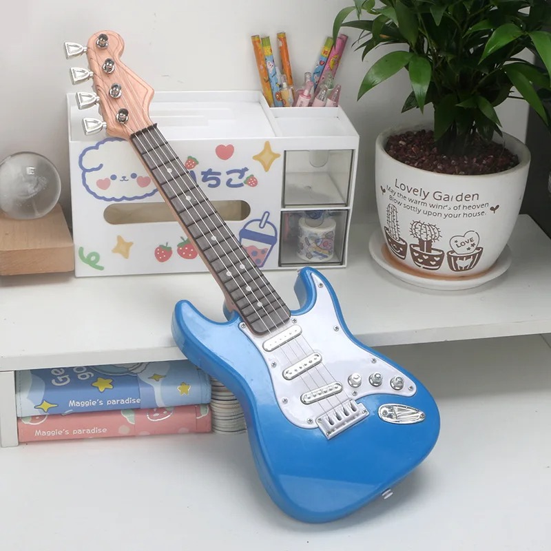 Magnifique guitare électrique pour enfant - 43 cm Couleur Bleu