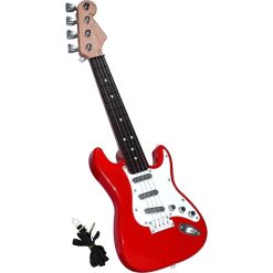 Magnifique guitare électrique rouge pour enfant - 43 cm