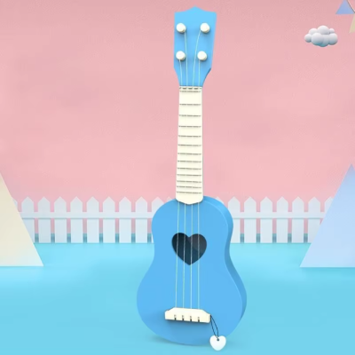 Petite guitare pour enfant pour fille ou garçon au choix - couleur bleu