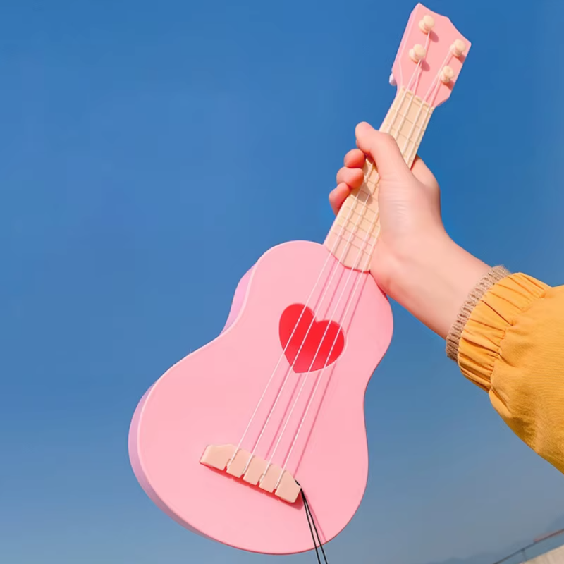 Petite guitare pour enfant pour fille ou garçon au choix - couleur rose