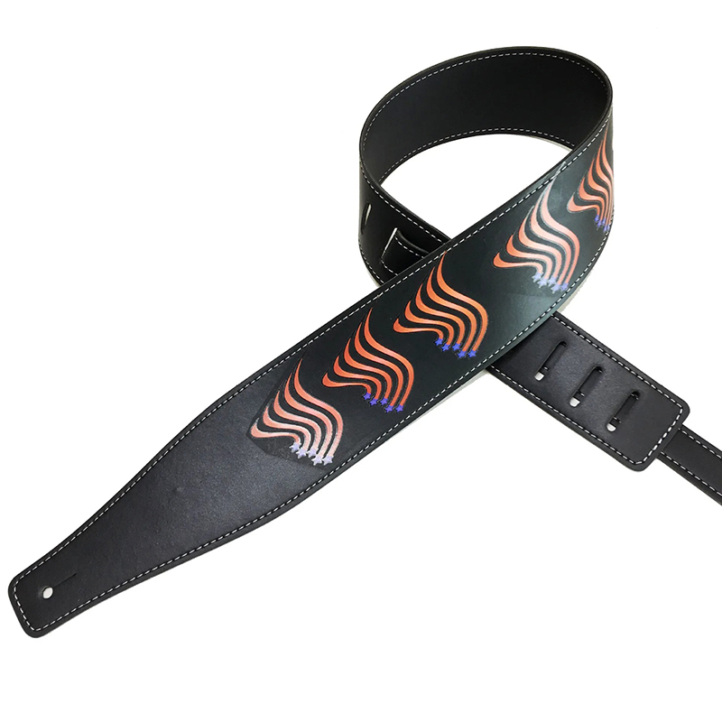 Sangle Guitare Rock Flammes Tribales