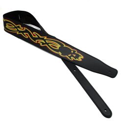 Sangle Guitare Tête de Mort Crâne Tribal Infernal