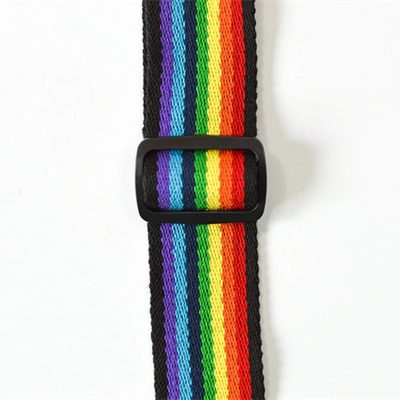 Sangle de Guitare Colorée 'Arc-en-Ciel Vibrant'