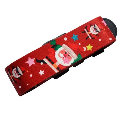 Sangle de Guitare Noël Père Noël & Étoiles de Fête
