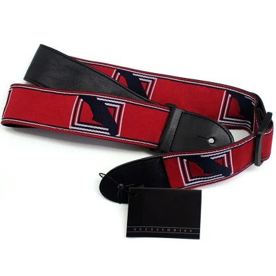 Sangle de guitare électrique “Silhouette Rock” Couleur Rouge