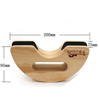 Support Repose-Manche en Bois pour Manche de Basse – Forme Semi-Circulaire Antidérapante Modele 1