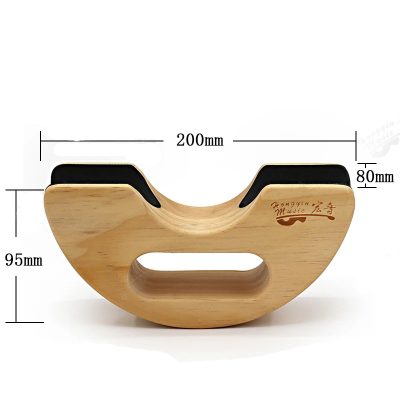 Support Repose-Manche en Bois pour Manche de Basse – Forme Semi-Circulaire Antidérapante Modele 2