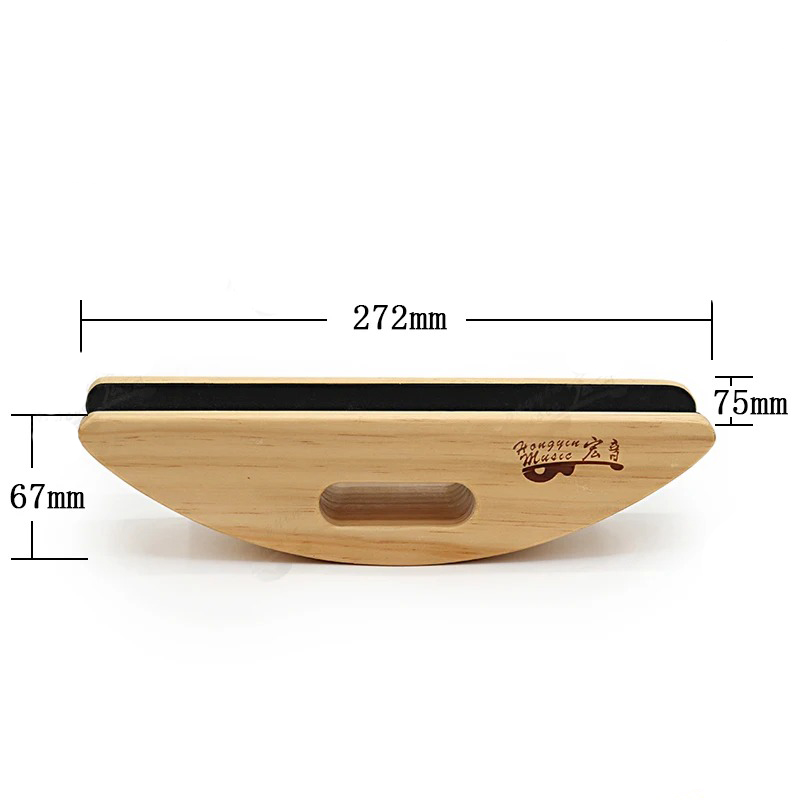 Support Repose-Manche en Bois pour Manche de Basse – Forme Semi-Circulaire Antidérapante Modele 3