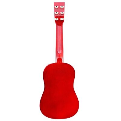 Vue arrière de la Guitare Enfant Trio Harmonie Colorée 58 cm