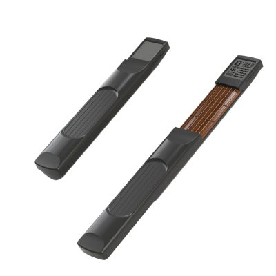 Vue complète du Mini manche d'entraînement guitare PocketChord Pro – 6 frettes avec écran rotatif et métronome