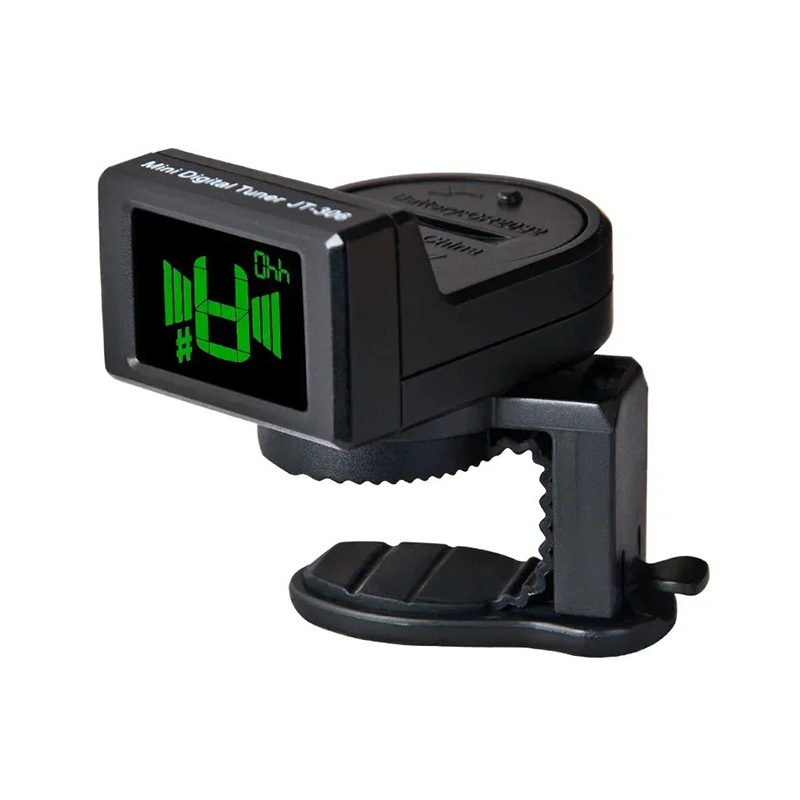 Vue de côté Accordeur Guitare numérique écran LCD avec Pince clip