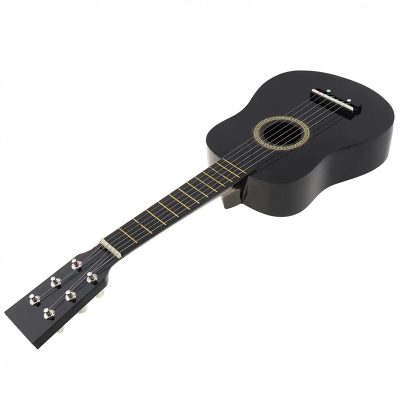 Vue générale Guitare classique pour enfant en bois de tilleul de couleur noir