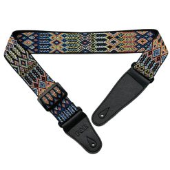 Vue générale Sangle Guitare Acoustique Tissé Jacquard 'Tapisserie Tribal'