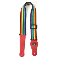 Vue générale Sangle de Guitare Colorée 'Arc-en-Ciel Vibrant'