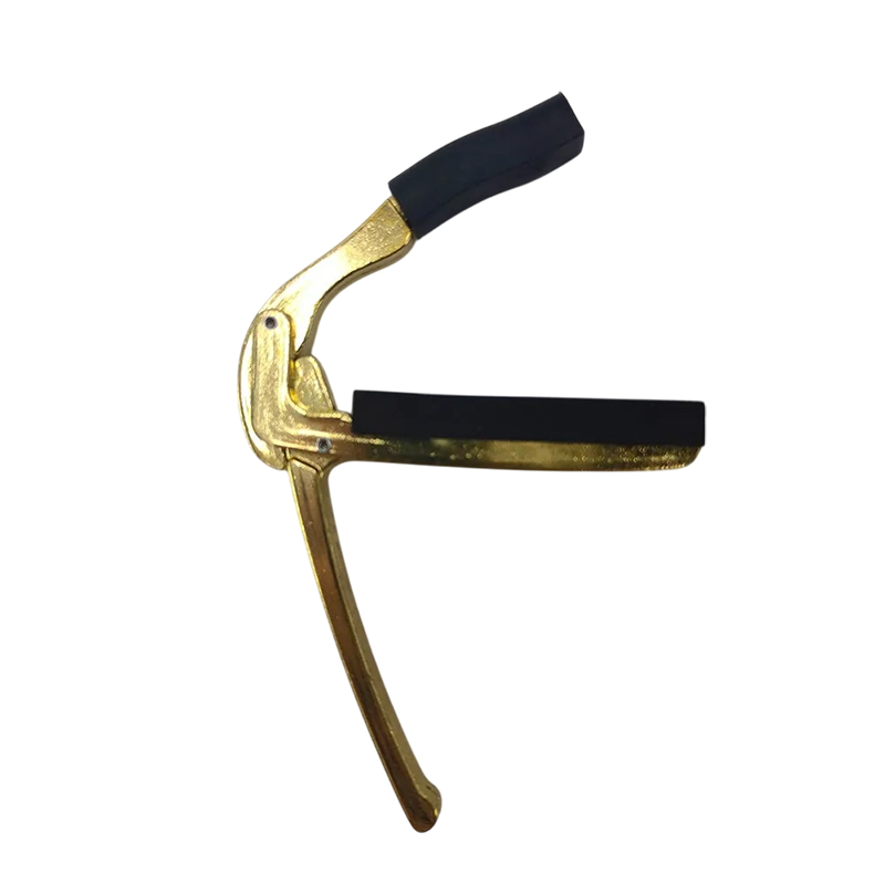 Capodastre Guitare à Poignée Ergonomique – Serrage Rapide et Puissant Couleur Or