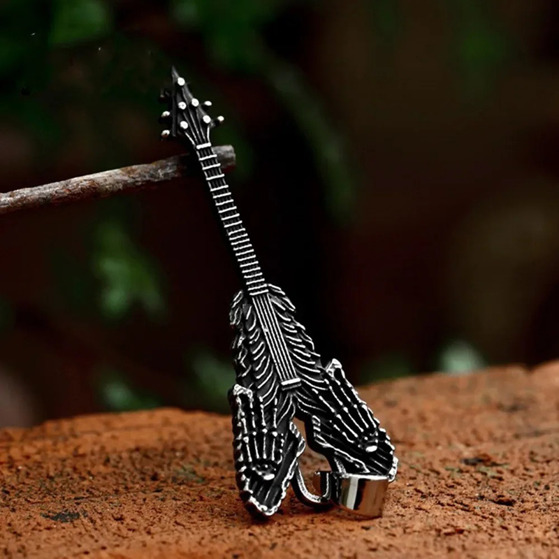 Avant Pendentif Guitare Rock Metatl - Griffe Squelettique Avant Pendentif Guitare Rock Metatl - Griffe Squelettique