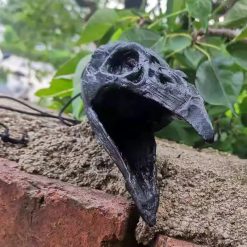 Avant Sifflet Aztèque Crâne de Corbeau Chant du Messager d'Outre-Tombe