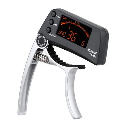Capodastre Accordeur LCD Modèle Clip & Tune Polyvalent Couleur Argent