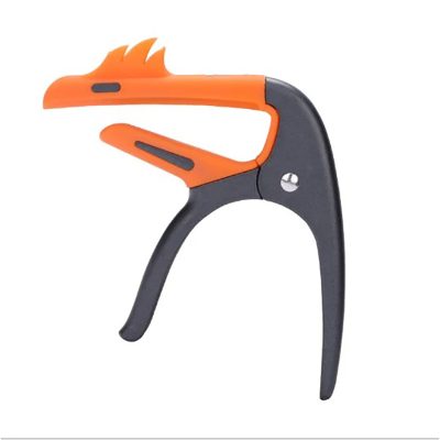 Capodastre Guitare Design Flamant Rose - Serrage Métal + 3 Médiators Offerts Couleur - Orange