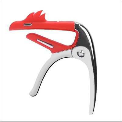 Capodastre Guitare Design Flamant Rose - Serrage Métal + 3 Médiators Offerts Couleur Red Chrome