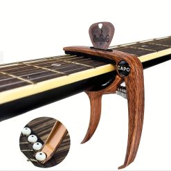 Capodastre Guitare Universel avec Extracteur & Médiator Gravé Modèle Grip Précis
