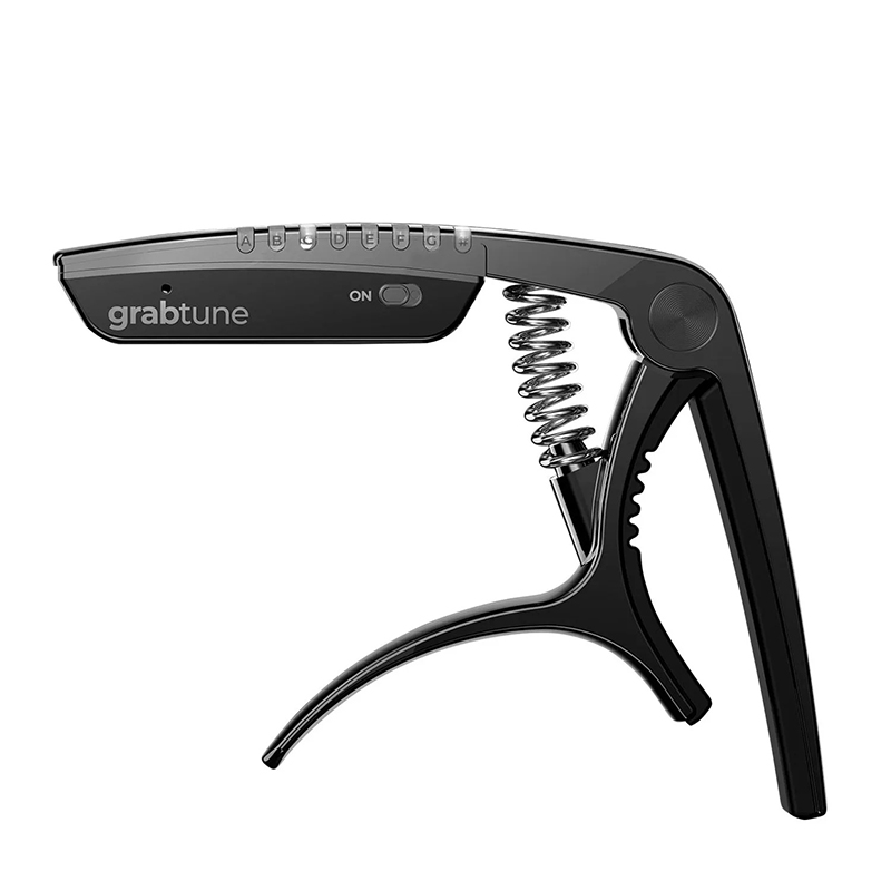 Capodastre de Guitare Modèle Grabtune Pro 2-en-1 Accordeur Intelligent LED Rechargeable