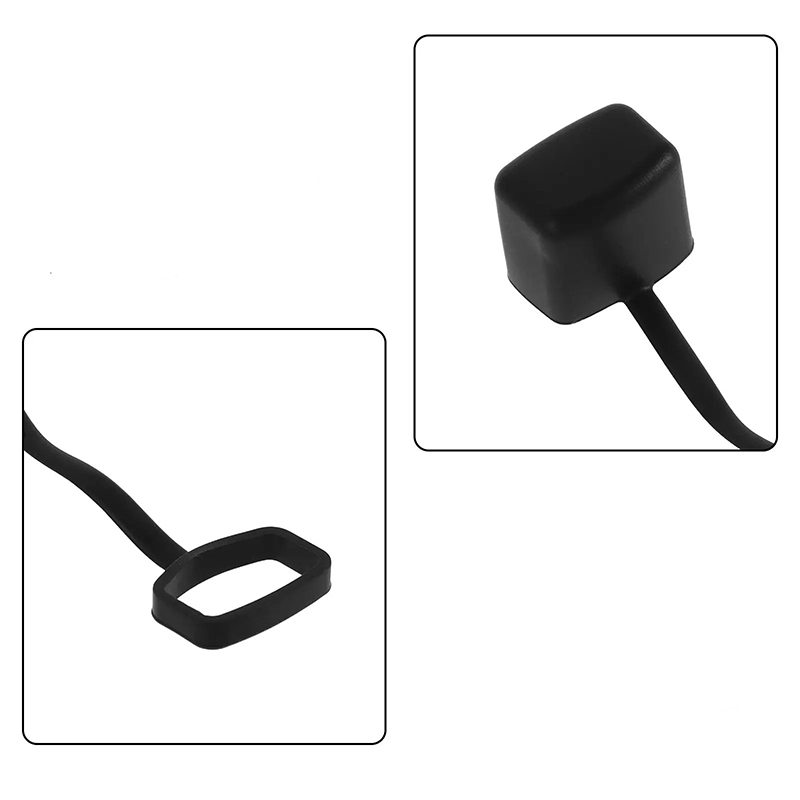 Capuchons - de Protection pour Kazoo – Lot de 6 Pièces en Silicone Noir Souple