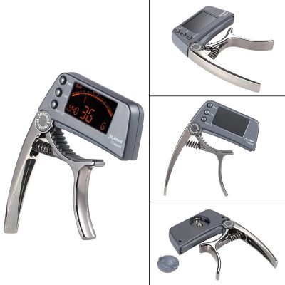 Details Capodastre Accordeur LCD Modèle Clip & Tune Polyvalent