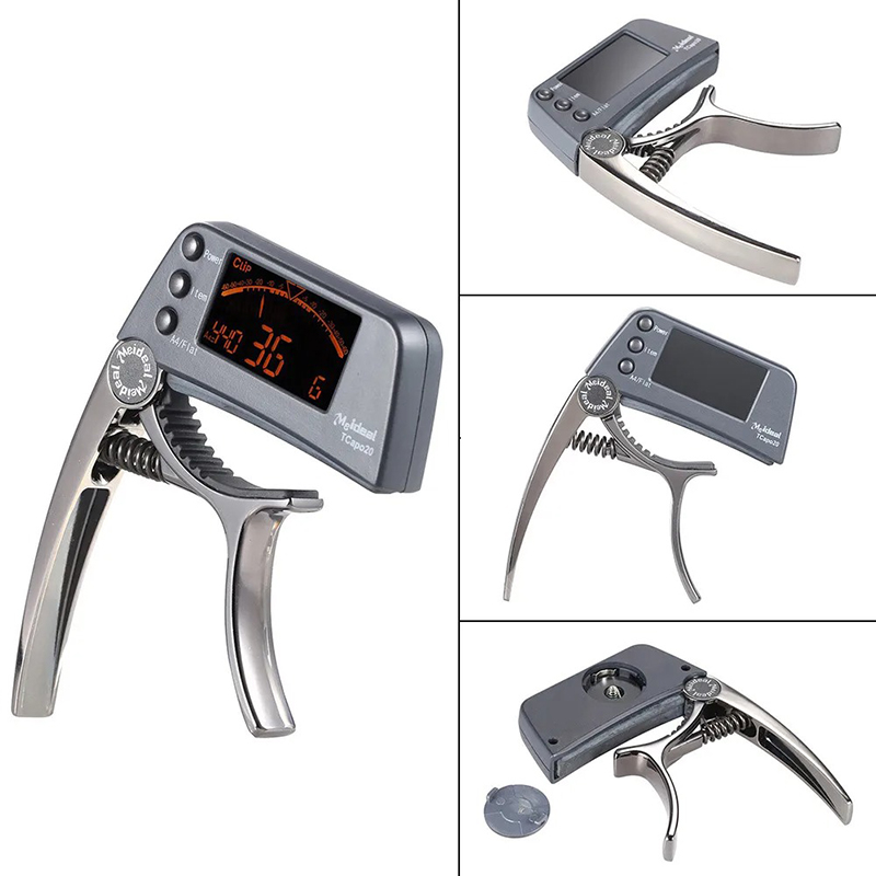 Details Capodastre Accordeur LCD Modèle Clip & Tune Polyvalent