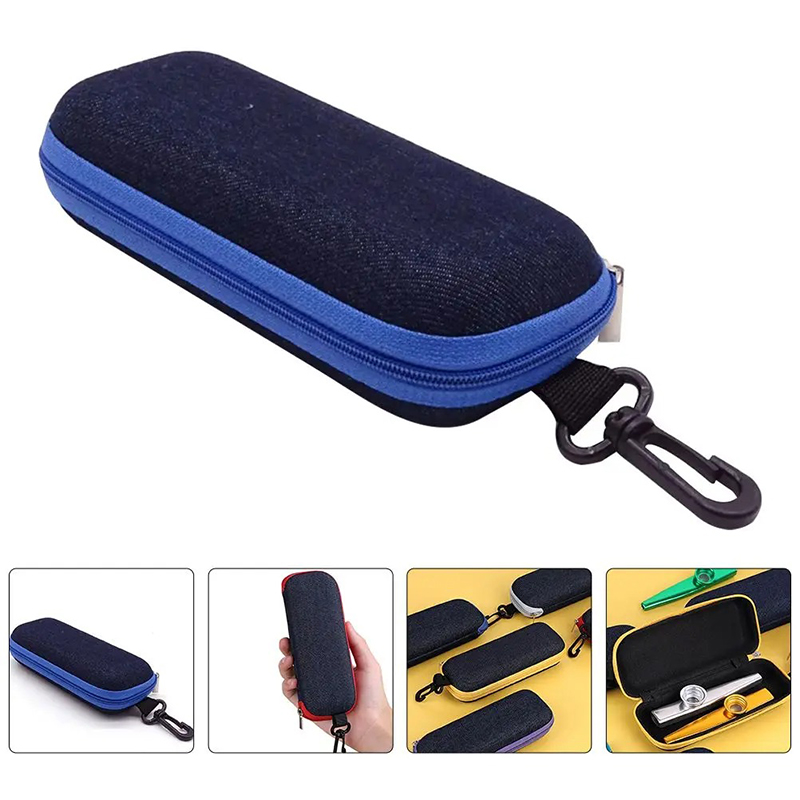 Details Étui Rigide pour Kazoo - Pochette de Transport Antichoc avec Mousqueton