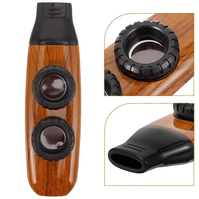 Details Kazoo au Design Bois Vintage - Effets Sonores Multiples
