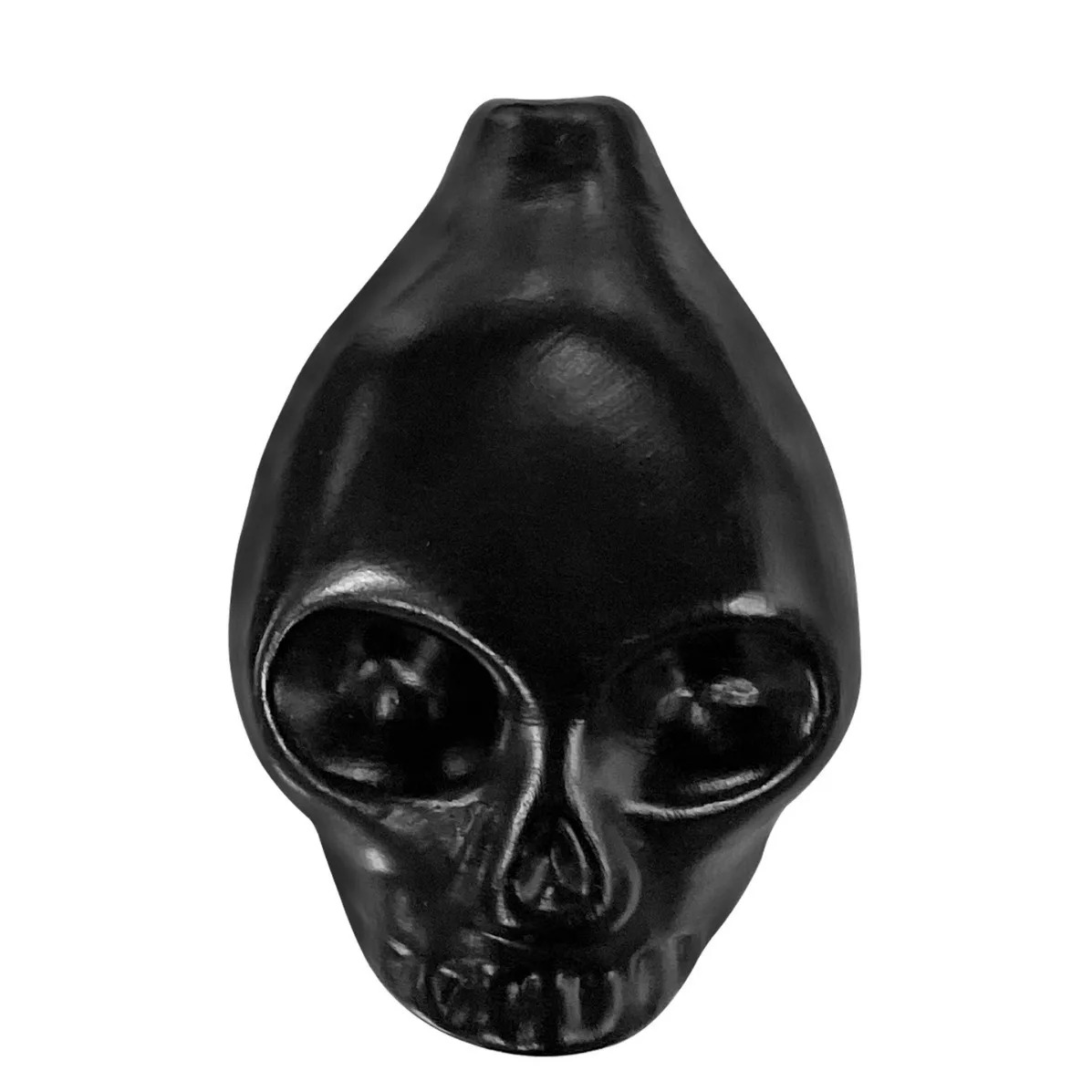 Details du Sifflet Aztèque Crâne Noir Souffle du Dieu des Morts