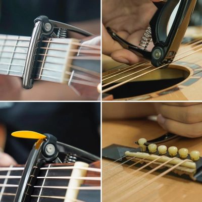 Détails duu Capodastre Guitare à Ressort - Métal Ultra-Résistant Style Classique