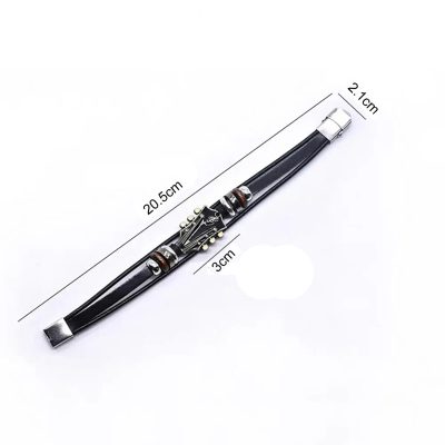 Dimensions Bracelet Guitare – Tête de Manche Rock 'Accords Chromatiques' Couleur