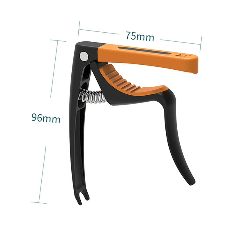 Dimensions Capodastre Guitare Multi-Profil – Universel 3-en-1 avec Inserts