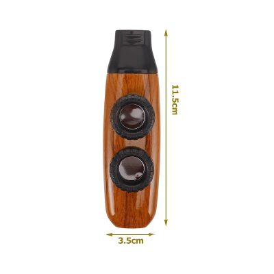 Dimensions Kazoo au Design Bois Vintage - Effets Sonores Multiples