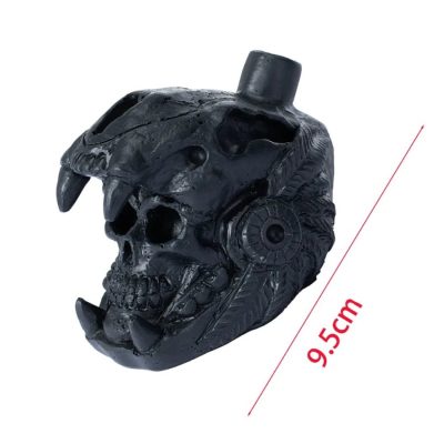 Dimensions du Sifflet Aztèque Crâne de Guerre Rugissement du Jaguar Souterrain