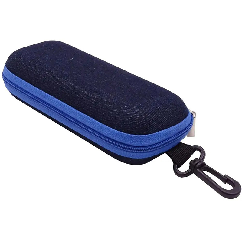 Étui Rigide pour Kazoo - Pochette de Transport Antichoc avec Mousqueton Couleur Bleu