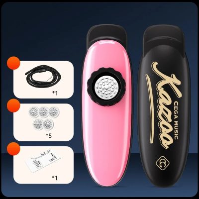 Kazoo Classique Tube Unique à Son Pur (Son Clair et Minimaliste) - idéal pouru débutuant Couleur Rose