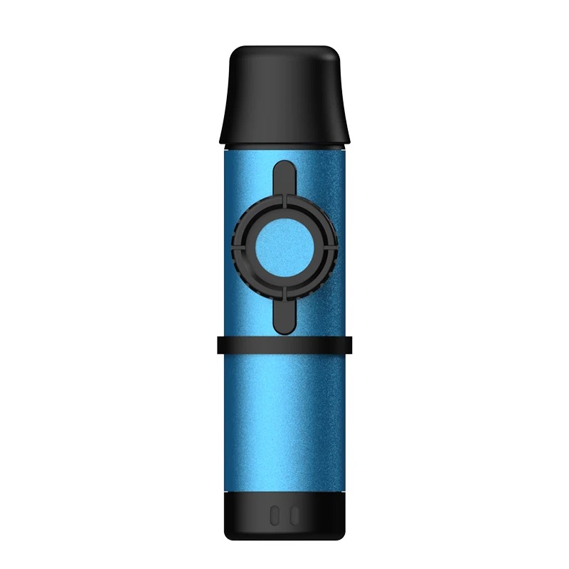 Kazoo Métallique Réglable - Sonorité Pro et Design Premium - Couleur Bleu