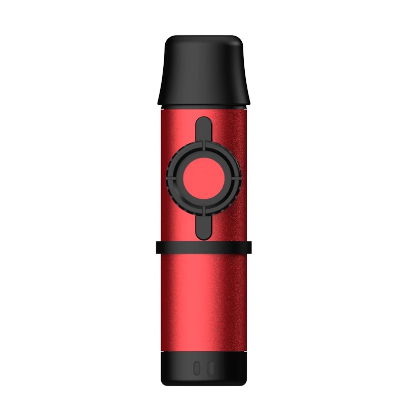 Kazoo Métallique Réglable - Sonorité Pro et Design Premium - Couleur Rouge