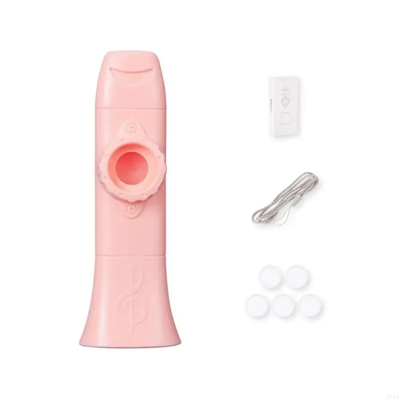 Kazoo Musicien Souffle Ludique Multicolore Couleur Rose Pale