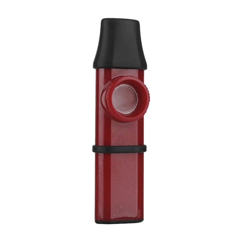 Kazoo Polyvalent Son Pur & Embout pour Flûte à Bec Couleur Rouge
