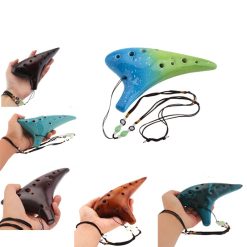 Ocarina Céramique 12 Trous - Mélodie des Éléments - 6 couleurs au choix !