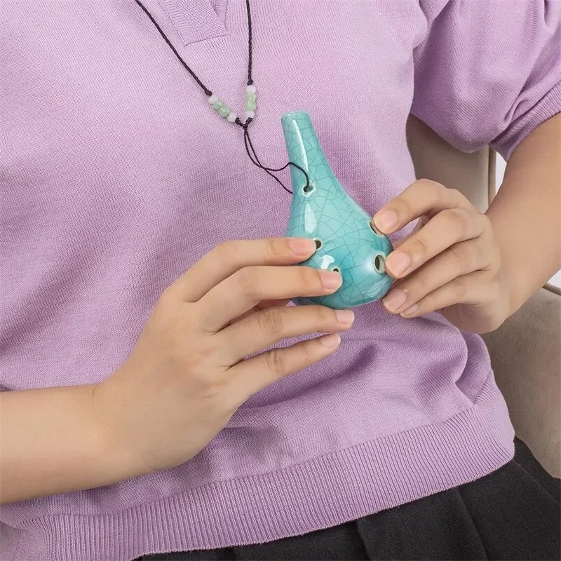 Ocarina - Goutte Céramique - Sonorité Zen Élégante - 4 couleurs au choix !
